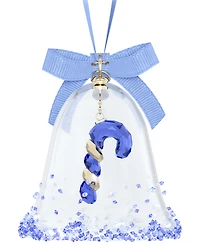 Swarovski Crystal Bell Candy Cane Hanging Ornament
