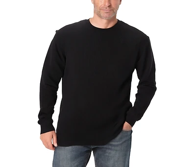 KingSize Men's Waffle-Knit Thermal Crewneck Tee
