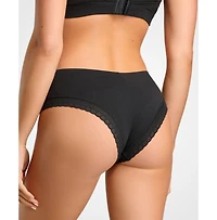 Siella Women's Organic Cotton Lace Cheeky