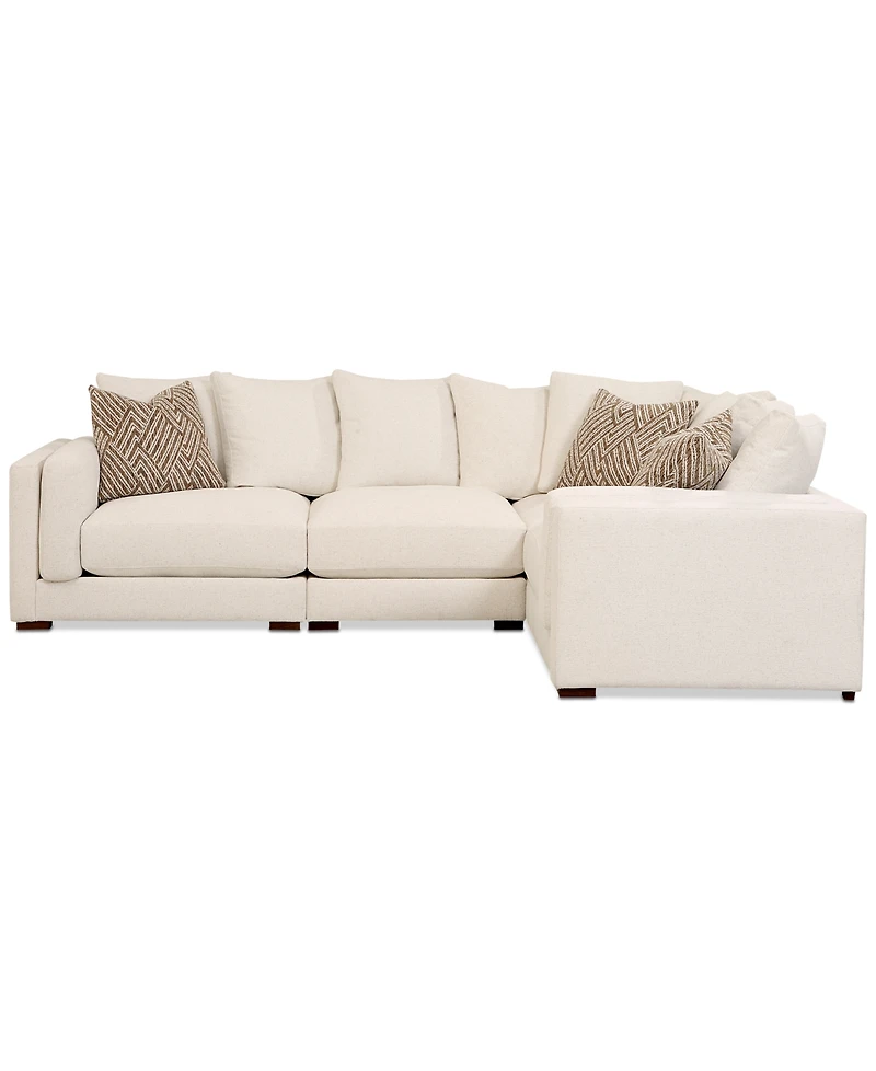 Barlien 4-Pc. Modular Fabric Sectional, Created for Macy's