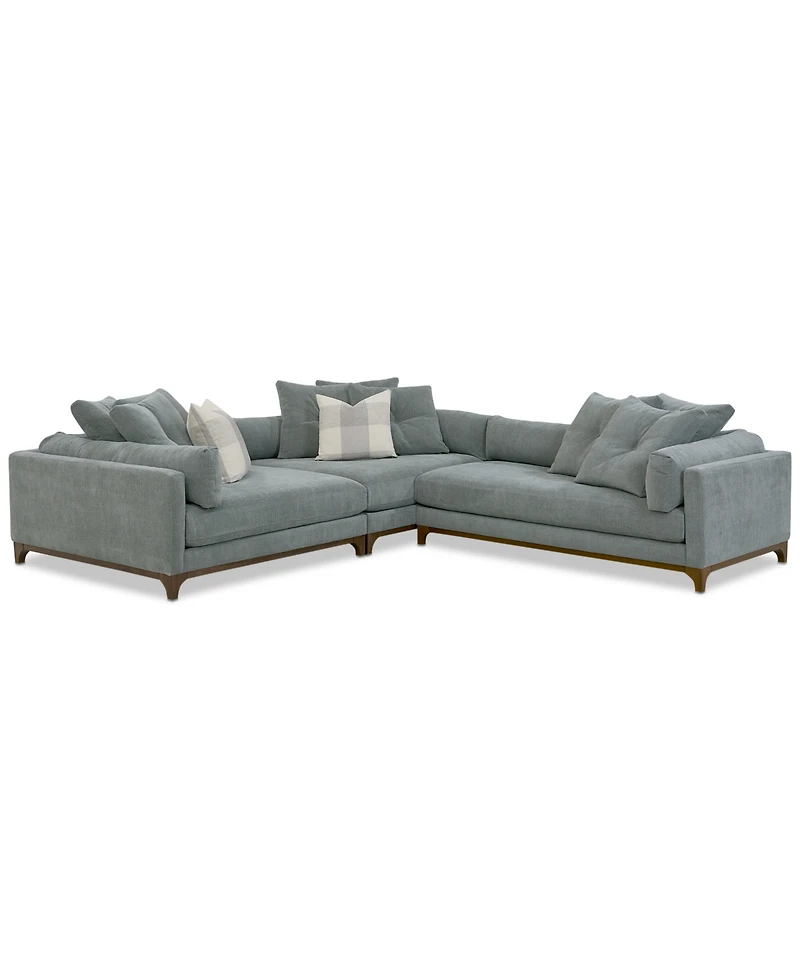 Closeout! Brendalyn 3-Pc. Modular Fabric Sectional Chaise & Sofa Set, Created for Macy's