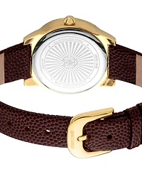 Roberto Cavalli Women's Quartz Brown Leather Watch 30mm