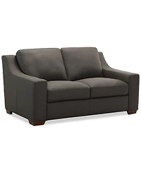 Closeout! Kovner Leather Loveseat, Created for Macy's