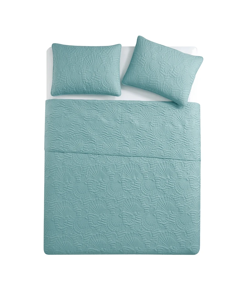 Vcny Home Ocean 3-Piece Quilt Set