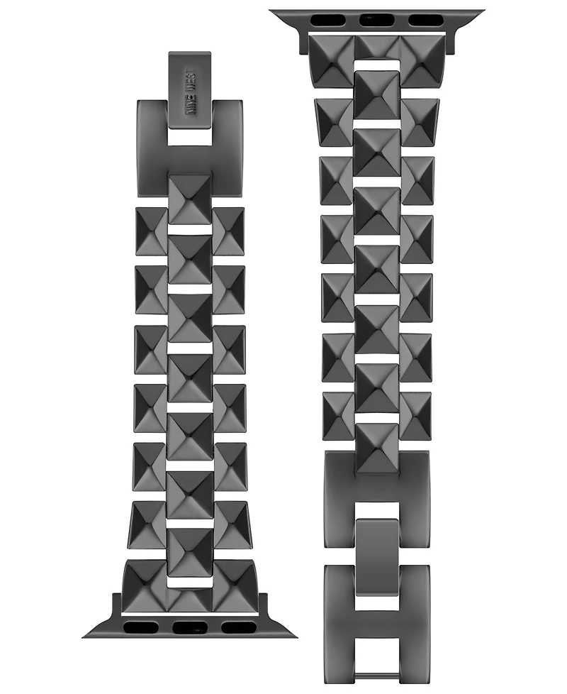 Nine West Women's Gunmetal Grey Alloy Bracelet Designed for 38/40/41mm Apple Watch