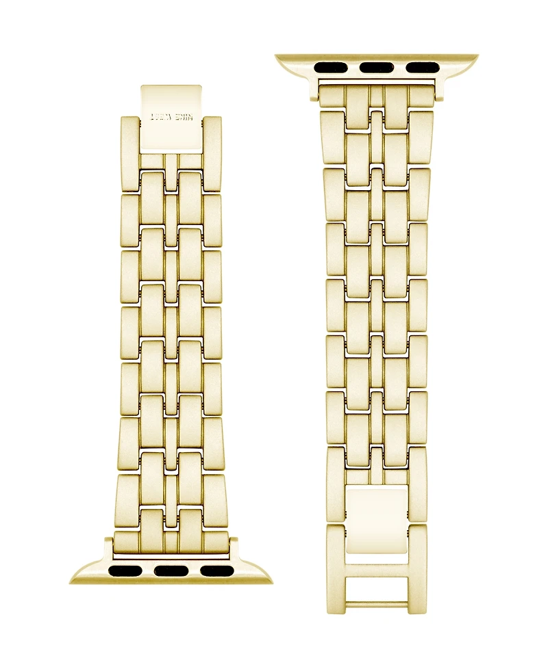 Nine West Women's Gold-Tone Alloy Link Bracelet Designed for 38/40/41mm Apple Watch