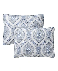 Vcny Home Sea Damask 3-Piece Quilt Set, King