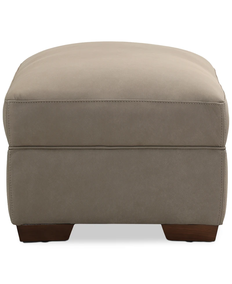 Closeout! Kovner Leather Ottoman, Created for Macy's