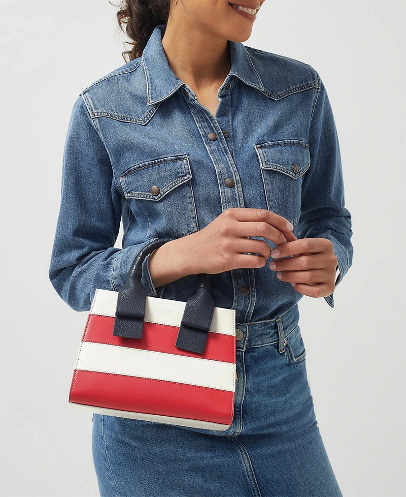 Radley London Finch Lane Stripe Small Ziptop Grab
