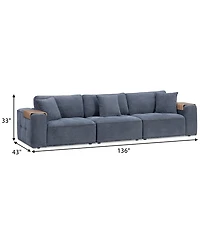 Nycolle 3-Pc. Modular Fabric Sectional, Created for Macy's