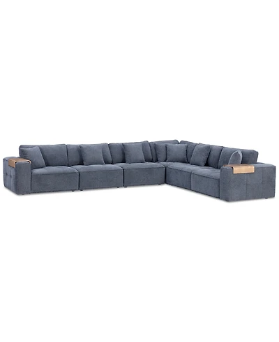 Nycolle -Pc. Modular Fabric L-Shape Sectional