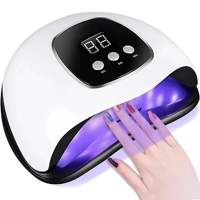 Cowin Nail Lamp Uv Led Light 168W for Gel Nails Acrylic Pink