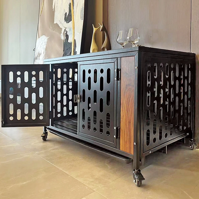 Secure and Spacious Indoor Dog Cage for Rest, Safety, and Training