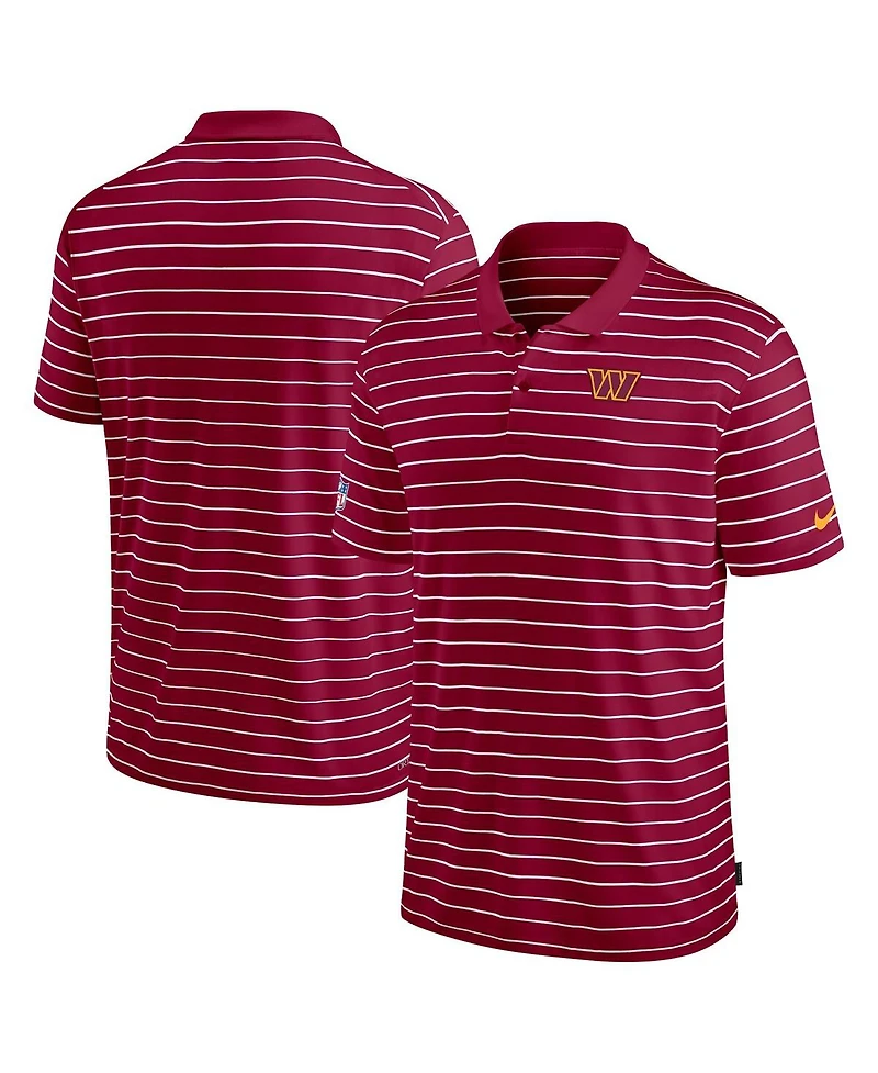 Nike Men's Burgundy Washington Commanders 2022 Sideline Lock Up Victory Performance Polo