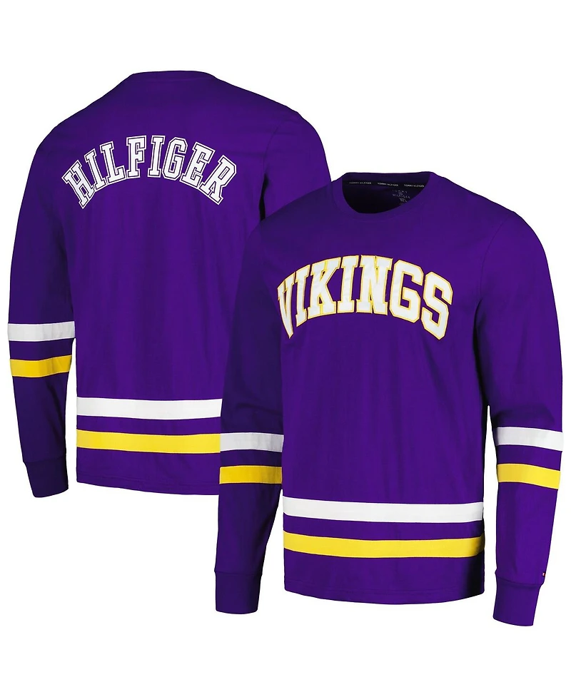 Tommy Hilfiger Men's Purple/Gold Minnesota Vikings Nolan Long Sleeve T-Shirt