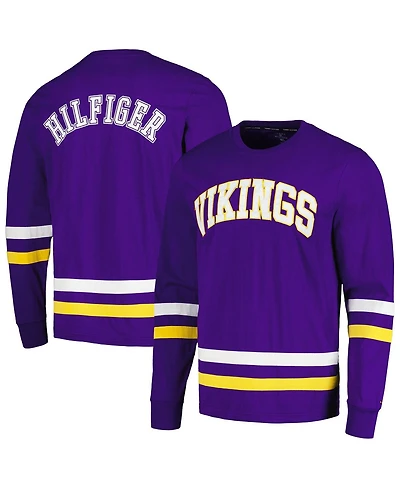 Tommy Hilfiger Men's Purple/Gold Minnesota Vikings Nolan Long Sleeve T-Shirt