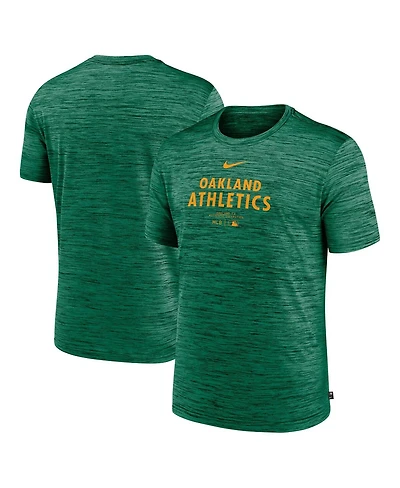 Nike Men's Green Oakland Athletics Authentic Collection Velocity Performance Practice T-Shirt