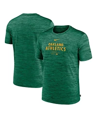 Nike Men's Green Oakland Athletics Authentic Collection Velocity Performance Practice T-Shirt