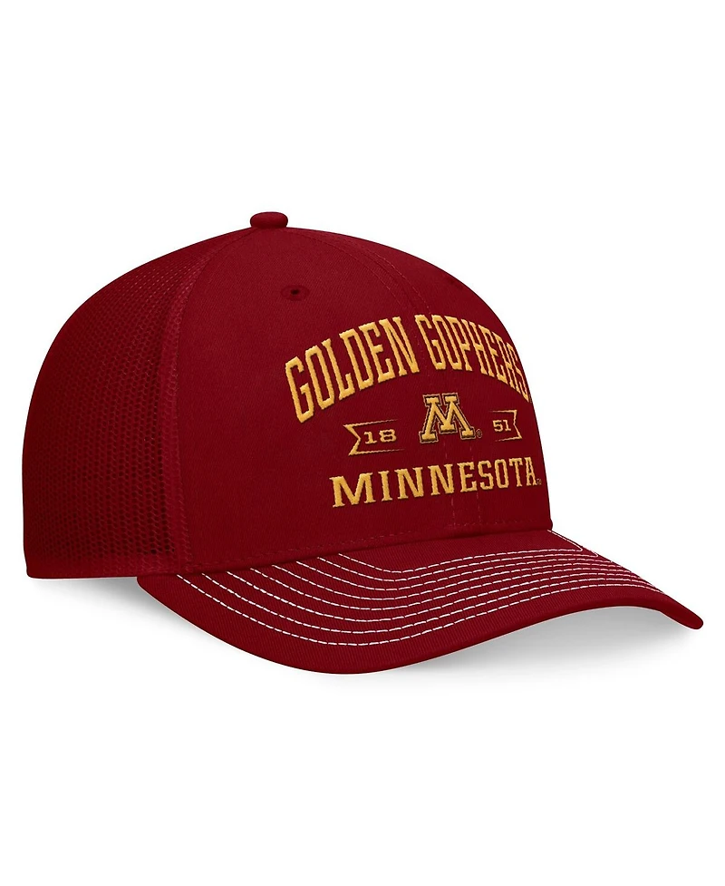 Top of the World Men's Maroon Minnesota Golden Gophers Carson Trucker Adjustable Hat