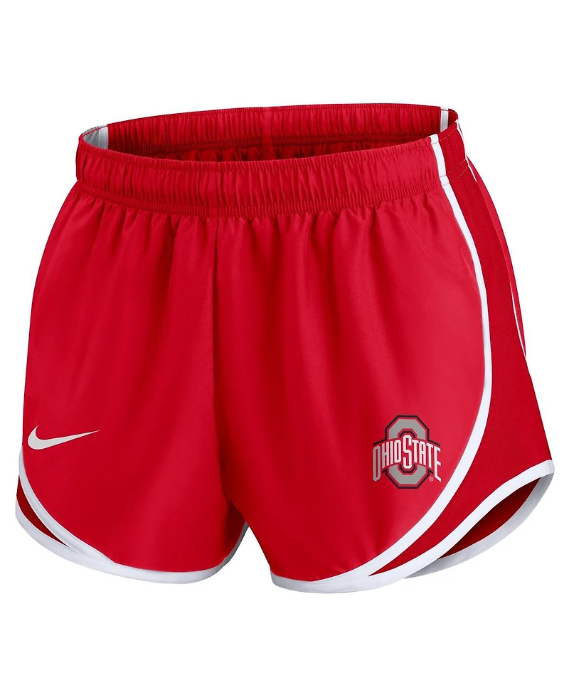 Nike Women's Scarlet Ohio State Buckeyes Primetime Tempo Performance Shorts