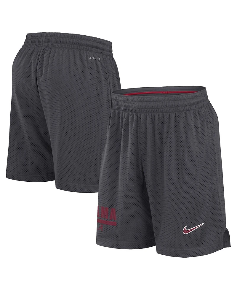 Nike Men's Anthracite Alabama Crimson Tide 2024 Sideline Mesh Shorts