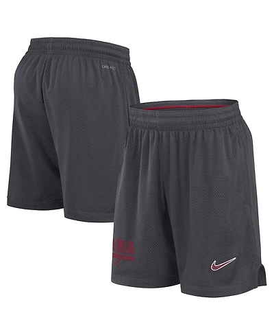 Nike Men's Anthracite Alabama Crimson Tide 2024 Sideline Mesh Shorts