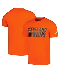 Nike Men's Orange Cleveland Browns Primetime Wordmark Essential T-Shirt