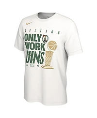 Nike Men's White Boston Celtics 2024 Nba Finals Champions Celebration Parade T-Shirt