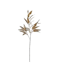 Slickblue Gold Long Blade Eucalyptus Leaf Spray (Set of 6)