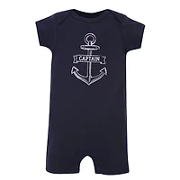 Hudson Baby Boys 8-Piece Outfit Assortment Bodysuits and Rompers