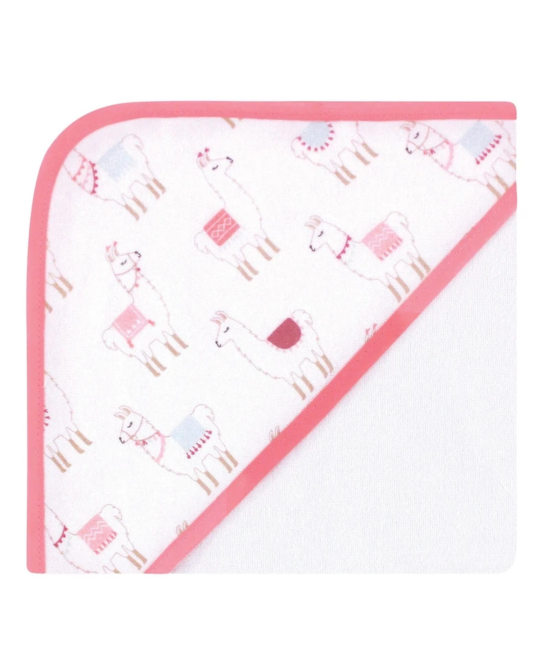 Hudson Baby Girls Cotton Rich Hooded Towels