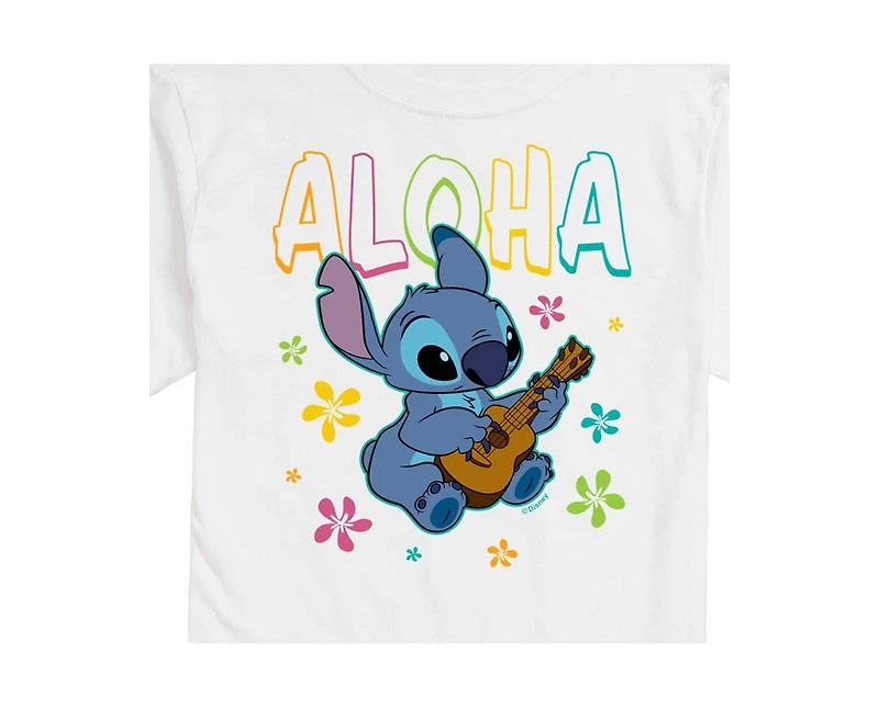 Hybrid Apparel Lilo and Stitch Mens Short Sleeve Tee