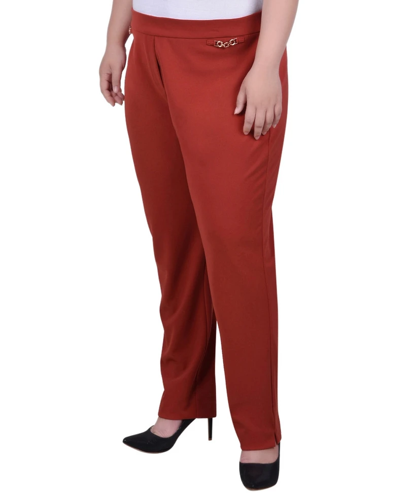 Ny Collection Plus Scuba Crepe Ankle Pant