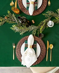 Design Imports Border Stripe Tablecloth