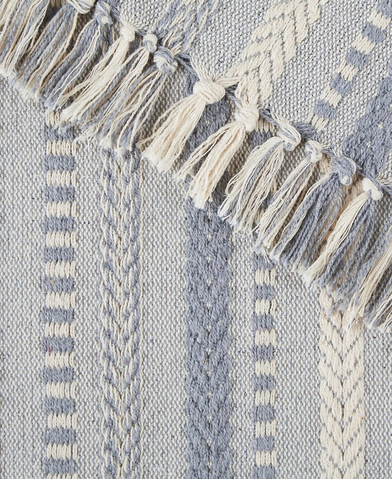 Design Imports Braided Stripe Table Runner, 15x72 Inches