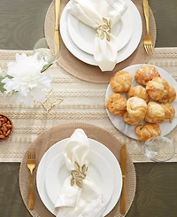 Design Imports Braided Stripe Table Runner, 15x108 Inches