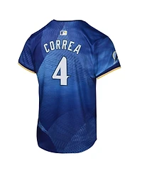 Nike Big Boys and Girls Julio Rodriguez Royal Seattle Mariners Road Limited Player Jersey