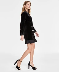 Karl Lagerfeld Paris Women's Velvet Blazer Dress