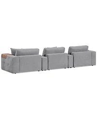 Nycolle 5-Pc. Modular Fabric Sectional with 2 Consoles, Created for Macy's