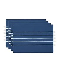 Design Imports Stripe Tassel Placemat Set of 4