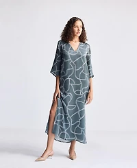 Reistor Women's Maxi Dress with Side Slits Mosaic