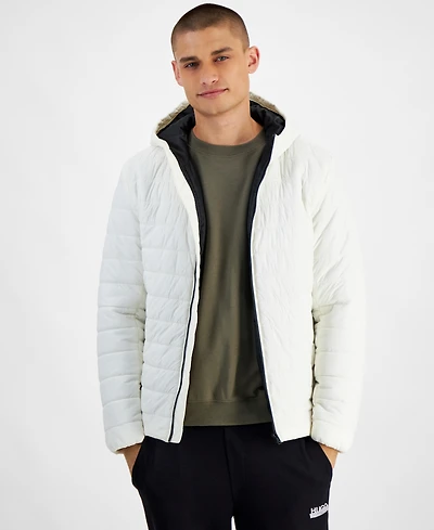 Hugo by Boss Men's Barvi2435 Slim-Fit Quilted Full-Zip Liner Jacket