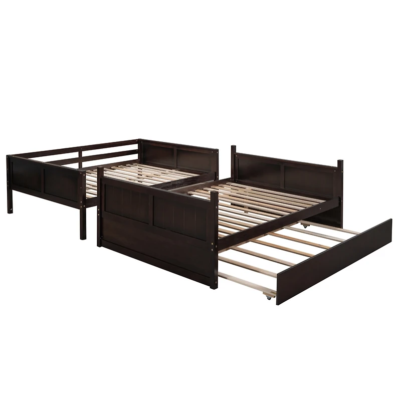 Simplie Fun Full Over Full Bunk Bed With Twin Size Trundle