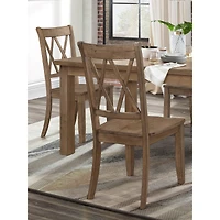 Streamdale Furniture 2 Casual Side Chairs with Double-x Back