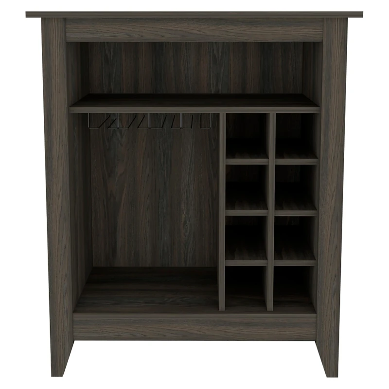 Streamdale New Canaan 6-Bottle 1-Drawer 1-Shelf Bar Cabinet Carbon Espresso