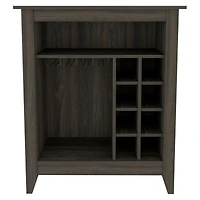 Streamdale New Canaan 6-Bottle 1-Drawer 1-Shelf Bar Cabinet Carbon Espresso