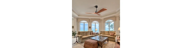 52 Inch Outdoor Farmhouse Ceiling Fan With Remote Carved Wood Fan Blade Reversible Motor