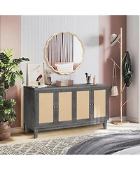 Streamdale Furniture Rattan Sideboard, Storage Cabinet, Console Table