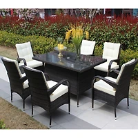 Streamdale 7-Piece Patio Dining Set with Cushions