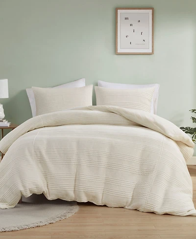 Urban Habitat Wyatt Jersey 3-Pc. Duvet Cover Set, Full/Queen